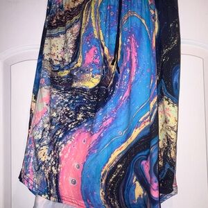 Abstract Multicolor Women's Skirt
